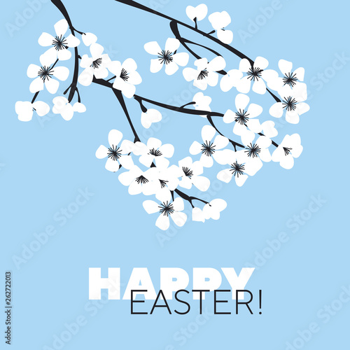 Happy Easter web banner vec...