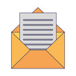 © Jemastock - Envelope with letter symbol blue lines