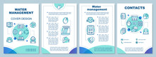 Water Resource Management Brochure Template Layout