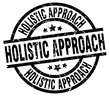 holistic approach round grunge black stamp