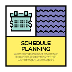 Sticker - SCHEDULE PLANNING ICON CONCEPT