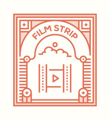 Poster - FILM STRIP ICON CONCEPT