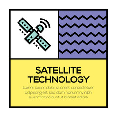 Canvas Print - SATELLITE TECHNOLOGY ICON CONCEPT