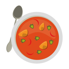 Poster - Mexican soup with popotes