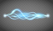 Electrical discharge. Energy of lightning with plasma