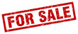 © Aquir - square grunge red for sale stamp
