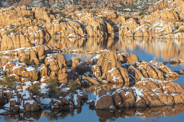 Poster - Winter Landscape Watson Lake Prescott Arizona