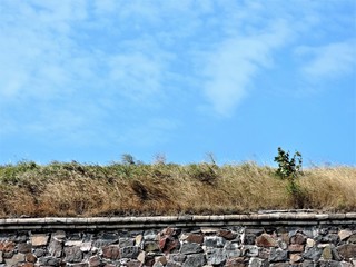 Wall Mural - old stone wall in Finland