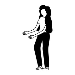 Sticker - woman gesturing hands