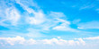 Blue sky wide panorama