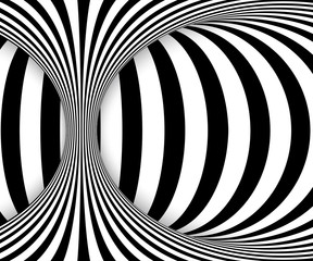 Plakat tunel sztuka 3d spirala ruch