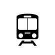 Train icon symbol vector on white background
