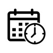 Appointment date calendar icon flat vector illustration design
