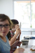 © Rob and Julia Campbell/Stocksy - Hungry kid licking plate of pancake at home