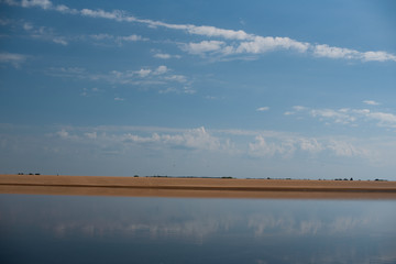 Canvas Print - Sand beach. coastline