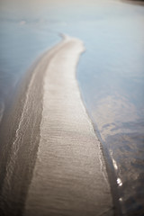 Canvas Print - island  of sand in the water