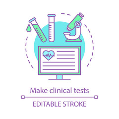 Clinical tests concept icon