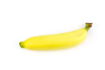 Ripe banana isolated on white background