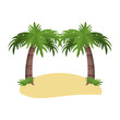 © Jemastock - Palms trees on beach