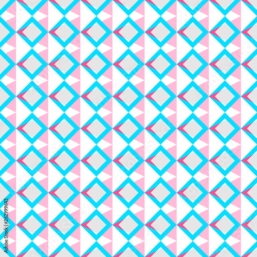 Geometrical Seamless Pattern Of Colorful Texture Background In Pastel Color Pink Blue Gray Red White Squares And Triangle Shapes Flat Design Vector Eps10 For Wallpaper Gift Wrap Paper Tile Buy This,Love Anime Love Sketching Cute Drawings