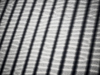 Wall Mural - Lines in Sand on Beach B&W