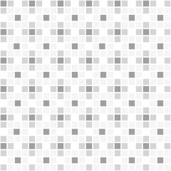 Wall Mural - seamless pattern vector, gray shade orderly square on white background.