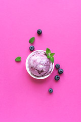 Poster - Blueberry Ice Cream