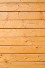 Wall Mural - New wooden wall closeup