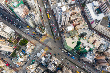  Top view of Hong Kong city