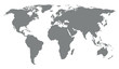 © warmworld - World map on white background. Vector