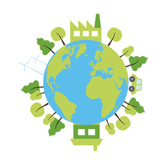 Wall Mural - earth day card