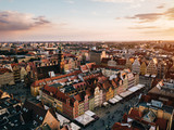 Fototapeta Miasto - Wrocław Rynek Panorama z powietrza