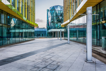 Poster - details of a modern office building with many windows