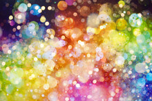 Abstract Blurred Colorful Bokeh Background