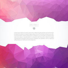 Wall Mural - pink triangle background banner brochure template