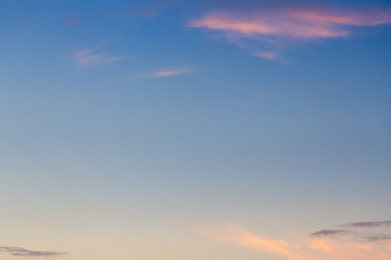 Wall Mural - colorful twilight dusk sky
