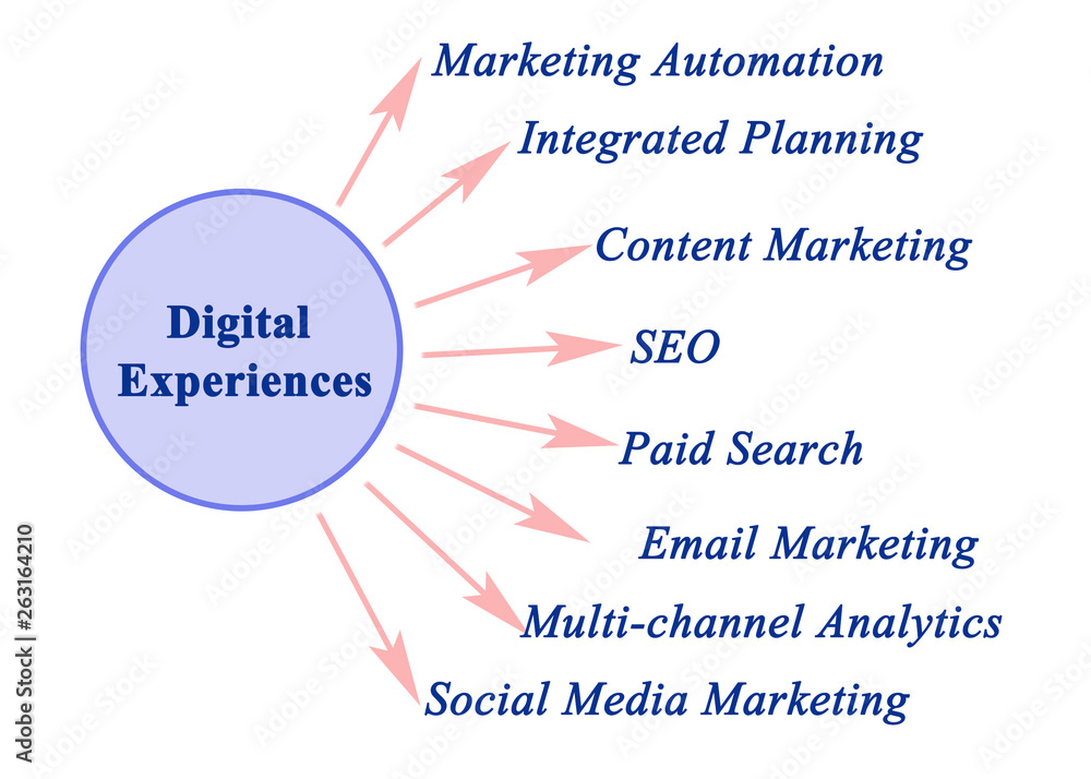 Types of Digital Experiences. Stock Illustration | Adobe Stock