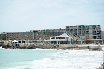 Maho St.Maarten, Hurricane Irma  causes damages to the island of st.maarten 