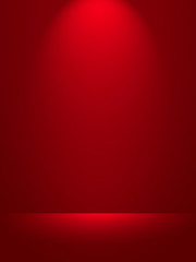 Wall Mural - Abstract red background for web design templates, valentine, helloween, christmas, product studio room and business report with smooth gradient color.