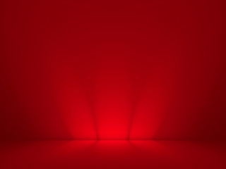 Abstract red background for web design templates, valentine, helloween, christmas, product studio room and business report with smooth gradient color.