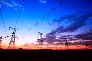 the pylon in the evening