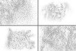 © sergio34 - Black Grainy Texture Isolated On White Background. Dust Overlay. Dark Noise Granules. Digitally Generated Image. Set Vector Design Elements, Illustration, Eps 10.