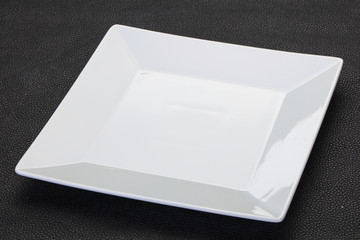 Empty white plate