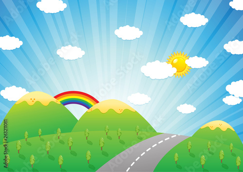 cute vector drawing of a be...