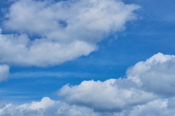 Clouds on a blue sky sunny day