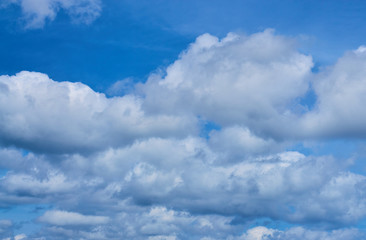 Clouds on a blue sky sunny day