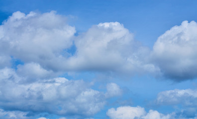 Clouds on a blue sky sunny day