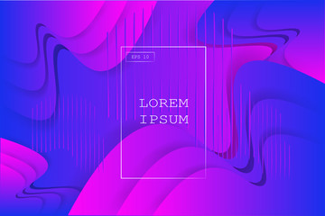 Wall Mural - colorful liquid geometric background with fluid shapes composition.eps10 vector