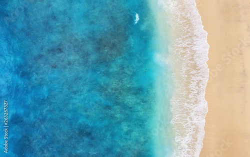 Cuadros en Lienzo Beach as a background from top view