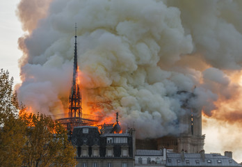 Notre Dame Paris Burning